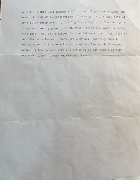 page 2 of Passlof's typewritten letter. See text above.